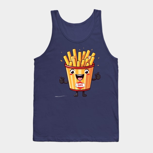 kawaii french fries T-Shirt cute potatofood Tank Top by nonagobich